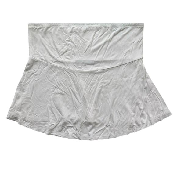 Brandy Melville Stretch White Flowy Mini Skirt Womens Size Small - Picture 1 of 7